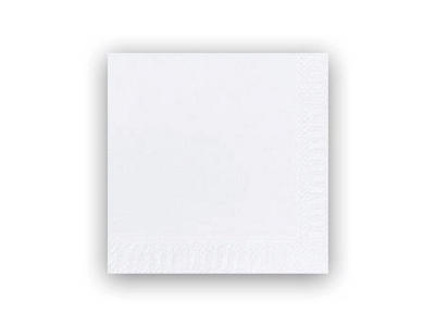 Servietter 33x33 cm 3-lags Duni hvid 125 stk
