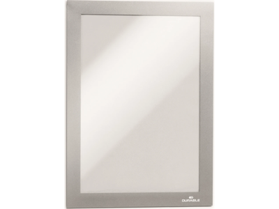 Skilt Duraframe® A5 sølv selvklæbende 10 stk
