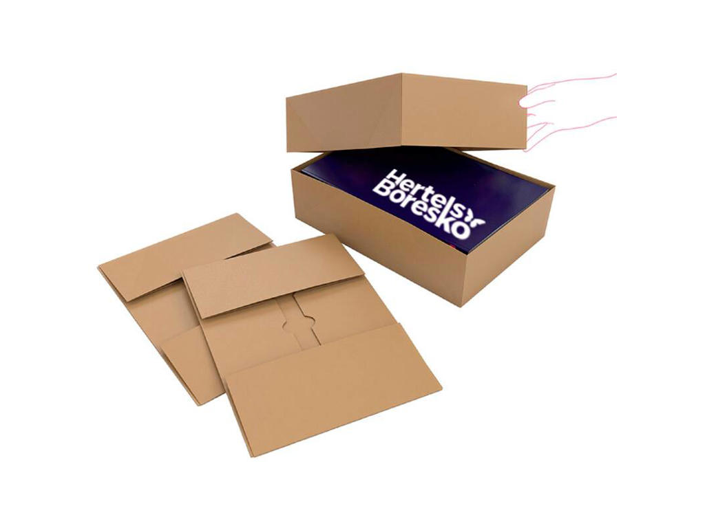 Rigsarkivæske bund 380x250x80 mm brun