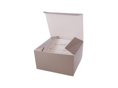 Gavekortæsker | 11x11x7 cm | Pudder | Blank |