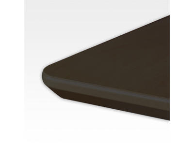 Bordplade 138/80/92/60 cm sort