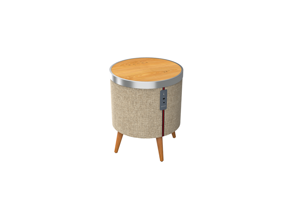 Bord med højtaler SINOX ligth wood bluetooth