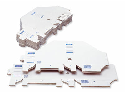 Tidsskriftsamler A4 hvid pap