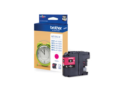 Brother blæk LC125XLM magenta, 1200 sider