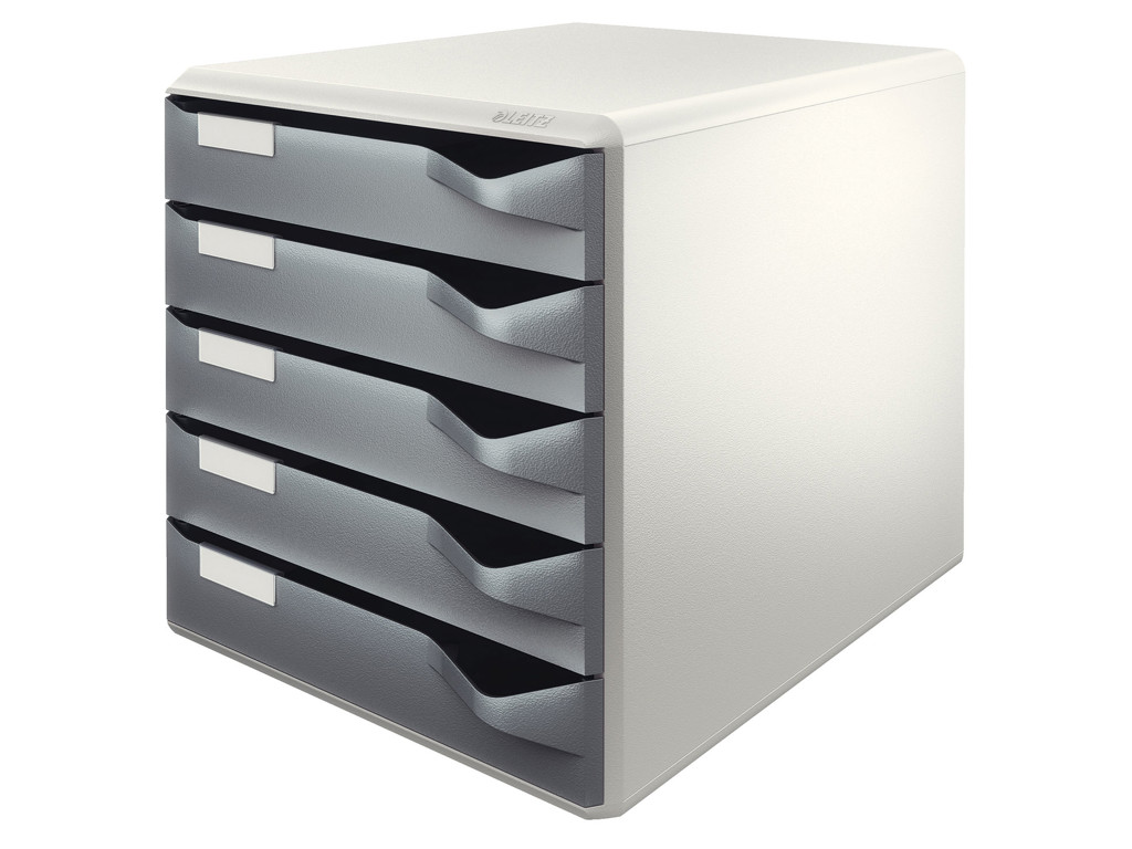 Skuffekabinet Leitz med  5 skuffer grå