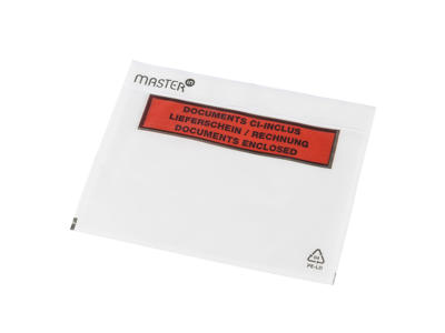 Følgeseddellomme C6 med tryk 1000 stk