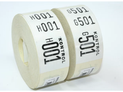 Ferco pakkekontrol 3-delt 500 numre hvid