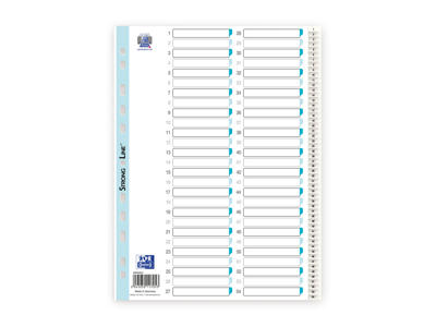 Talregister A4 Strongline 1-54 hvid