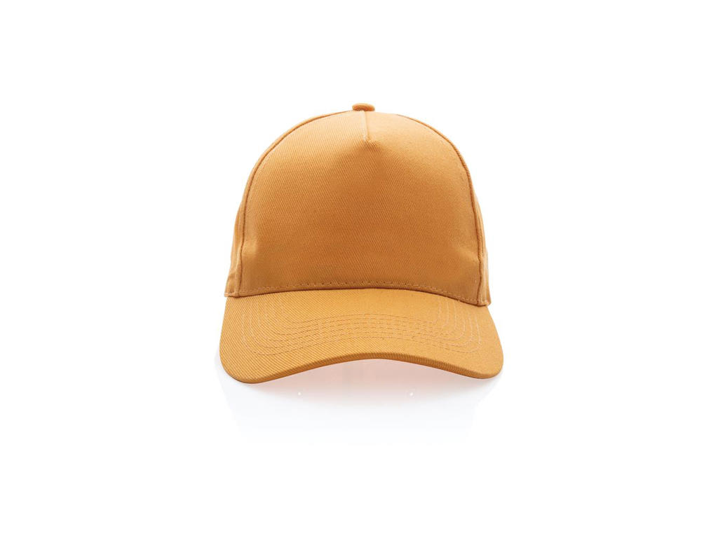 Impact 5 Panels cap, 280gr Genanvendelig Bomuld, med Aware&trade;, Orange