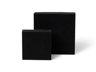 Skumindlæg til gaveæske | 9,5x9,5x3 cm | Sort | 50 stk