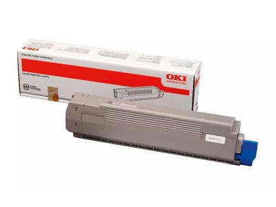OKI TONER C801/C821 Sort, 7000 sider