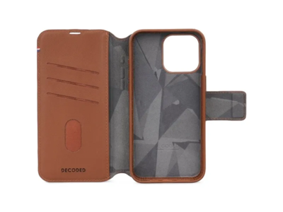 Cover til iPhone 15 Pro Detachable Wallet Tan