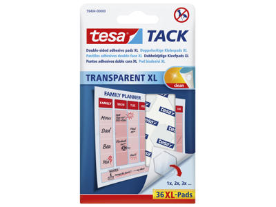 Brikker Tesa Tack XL dobb. klæb 36 stk/pk
