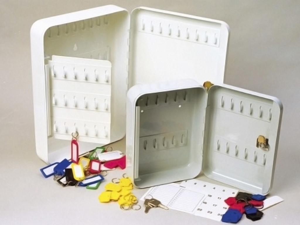 Nøgleskab til 50 nøgler Hvid