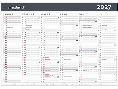 Kontorkalender Moderne A5 2027