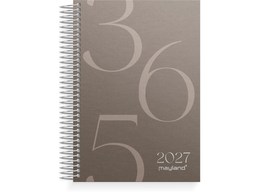 Dagkalender mønstret karton 2027