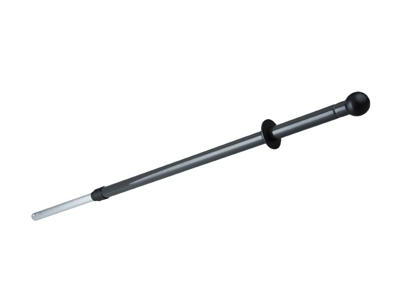 Teleskopskaft med drejelig gummikugle 100-170 cm