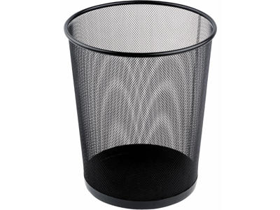 Papirkurv tråd metal 18 liter sort