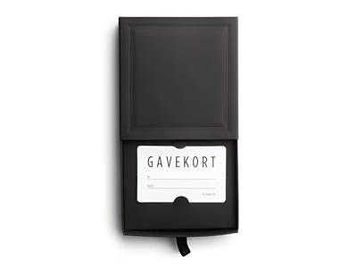 Gavekortæsker | 11x11x3cm | Sort | 100 stk