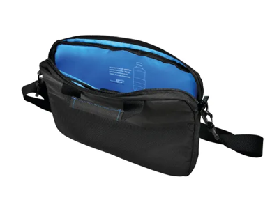 Computertaske 13" Blue Line af genbrugsflasker sort