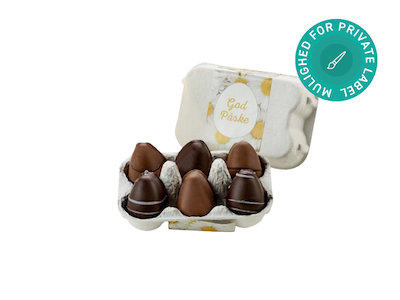 Marcipanæg i æggebakke, 6 stk.