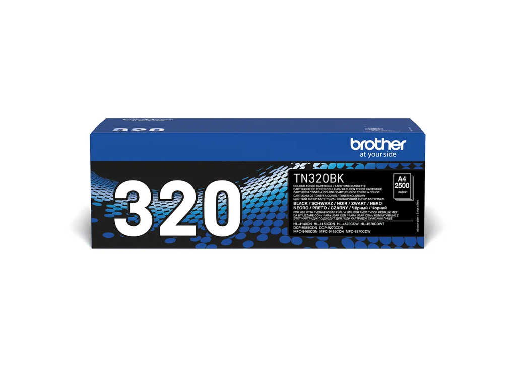 Brother toner TN-320K sort, 2500 sider