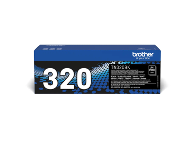 Brother toner TN-320K sort, 2500 sider