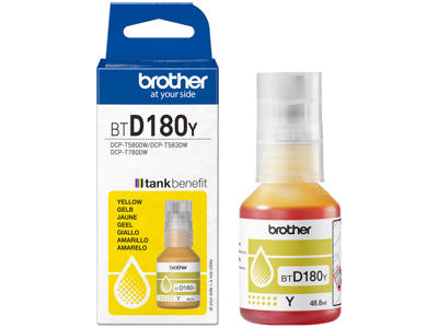 Brother blæk BTD180Y gul, 5000 sider