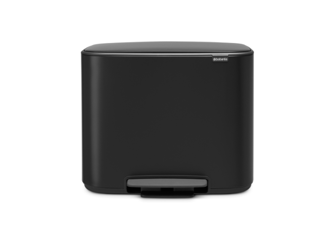 Brabantia Pedalspand Bo | 3 x 11 liter | Sort