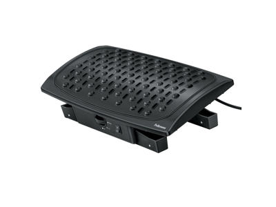 Fodstøtte Fellowes justerbar sort