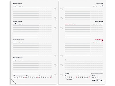 System PP International ugekalender tværf. REFILL 2026