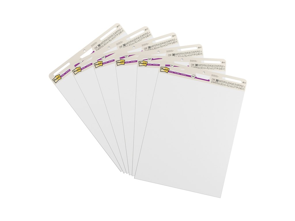 Flipoverpapir Post-it 559 Blank 63,5x76,2 cm 30 ark