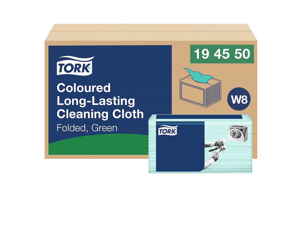 Aftørringsklud Tork W8 194550 Premium grøn 40 stk.
