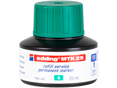 Refill Edding ink permanent 25 ml grøn