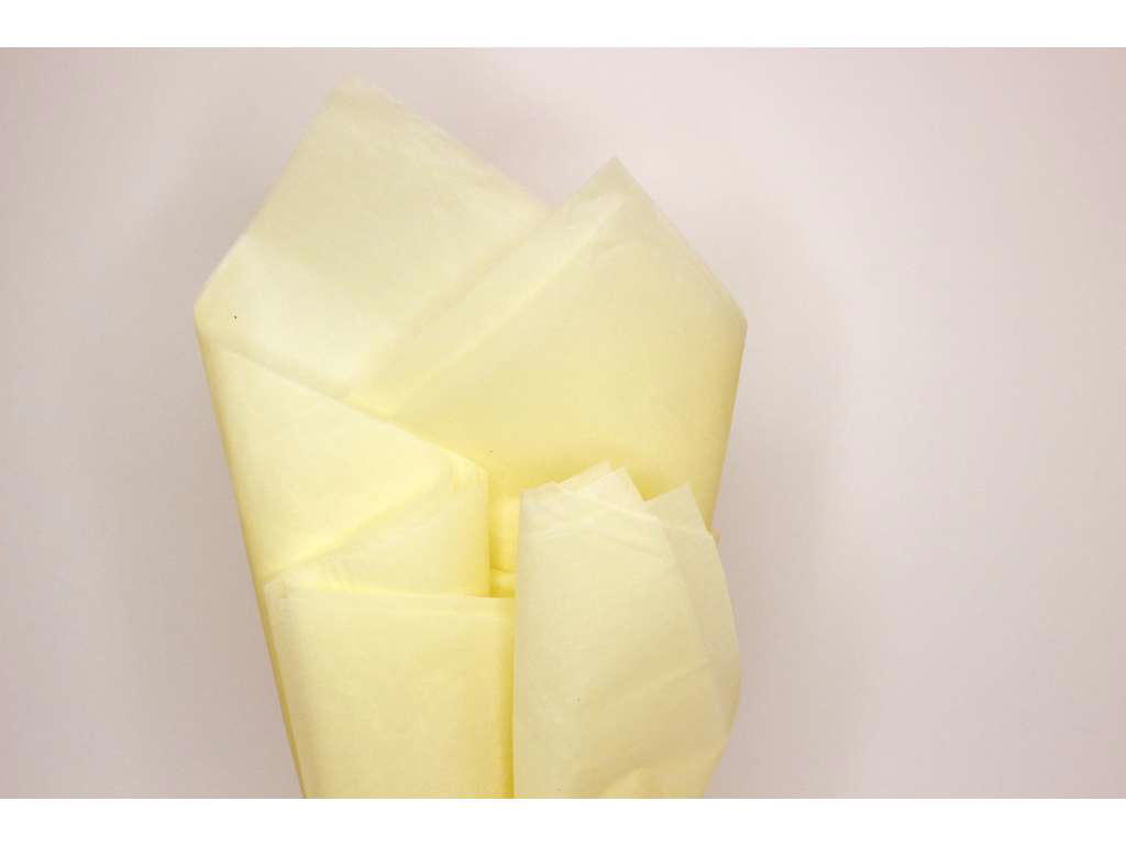 Silkepapir 50x75cm 17gr. creme/elfenben 480 ark