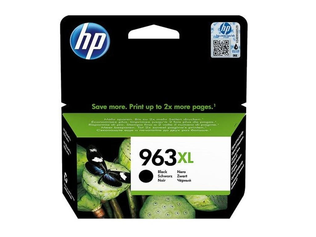 HP 963XL blæk sort, 2000 sider