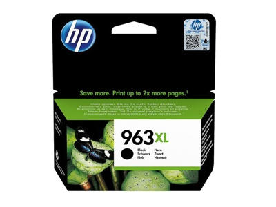 HP 963XL blæk sort, 2000 sider