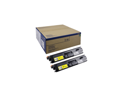 Brother toner TN-900Y 2x gul, 12000 sider