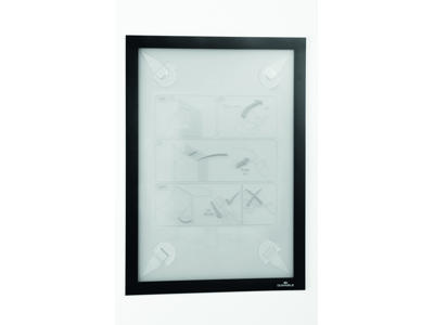 Skilt Duraframe® Wallpaper A4 sort aftagelig