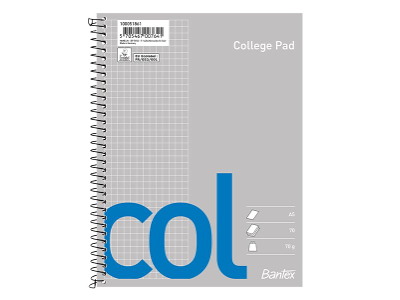 Kollegieblok A5+ kvadreret