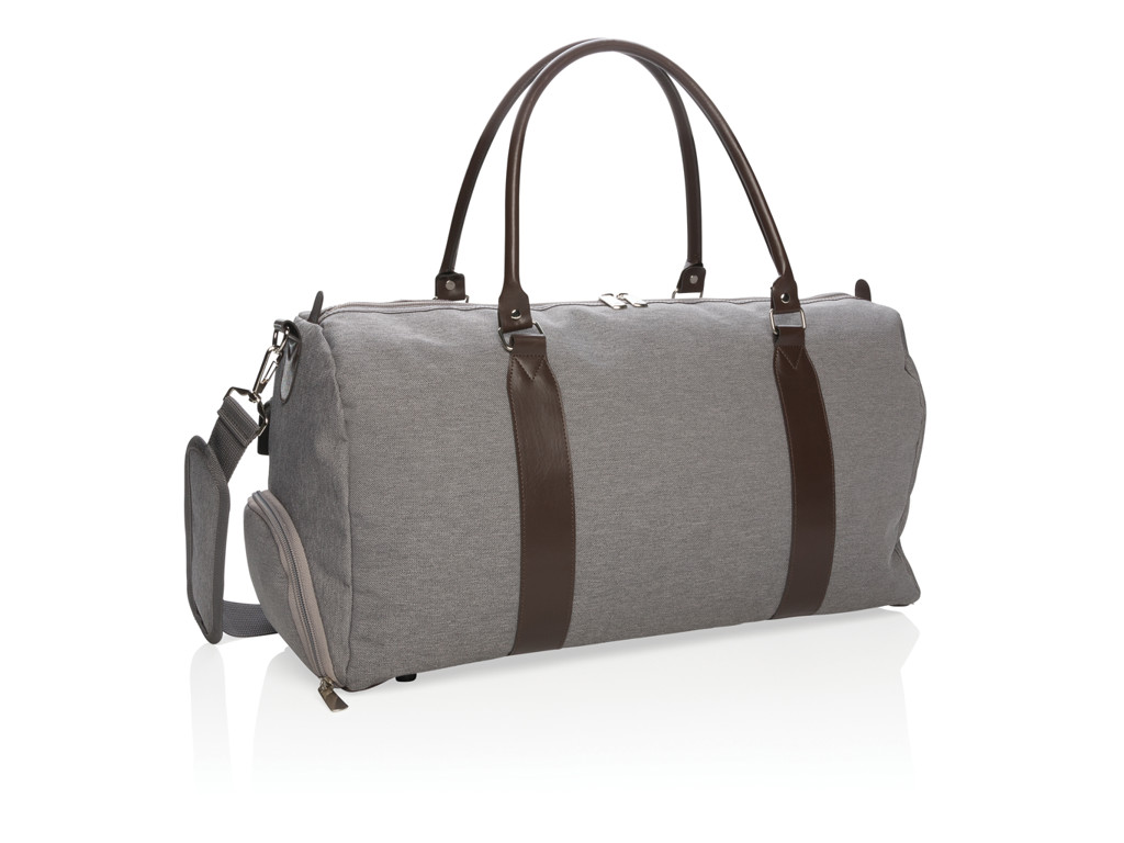 Weekend taske med USB-A udgang, grå
