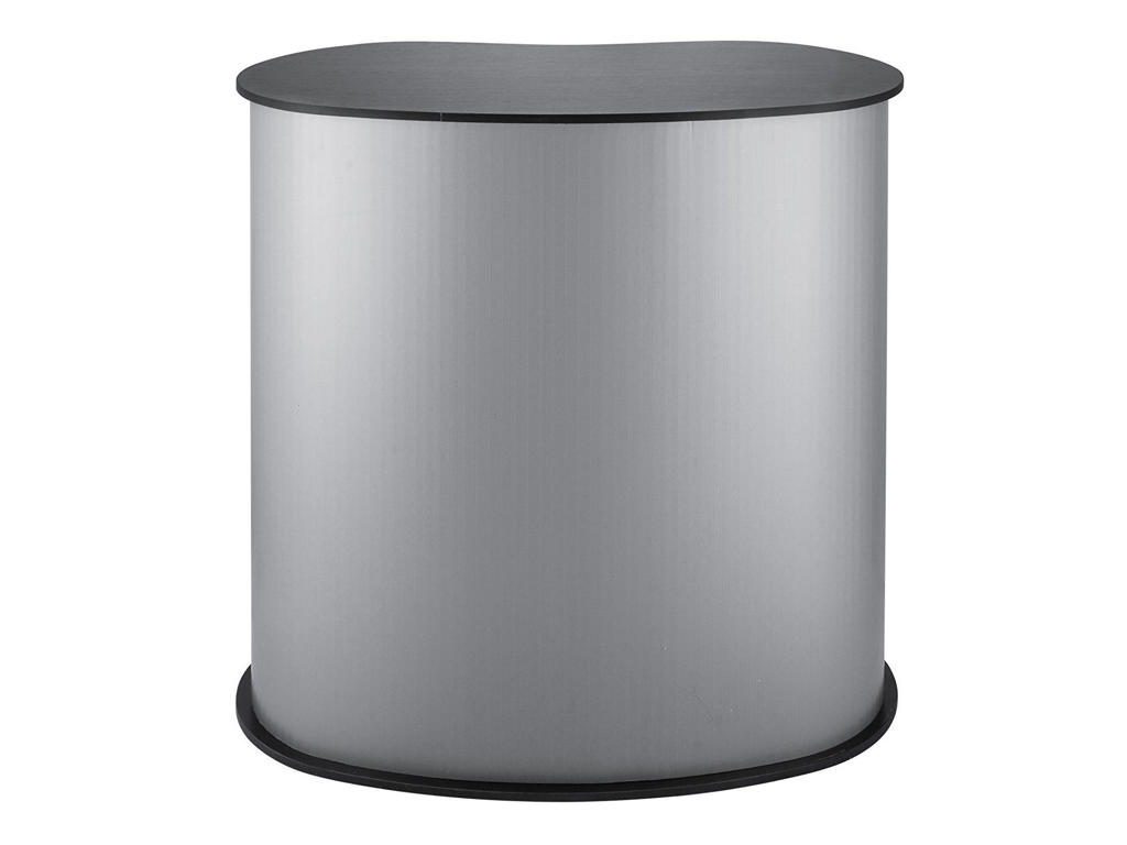 Messedisk TWIN incl. 1 hylde, sort