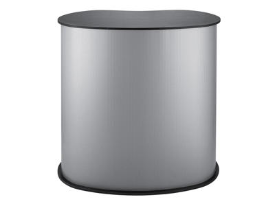 Messedisk TWIN incl. 1 hylde, sort