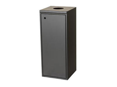 Affaldsstativ til flaskeindkast 100 liter sort