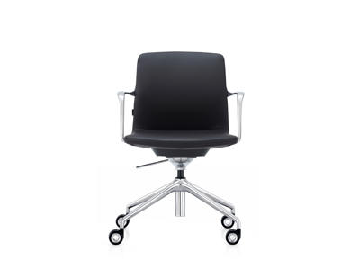 Mødestil Ventus Morgan lav, Sort PU/chrome stel