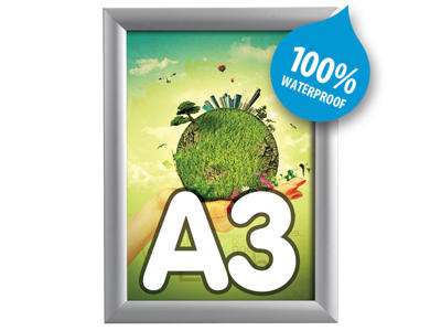 Snapramme Twin Light A3 25mm alu vandtæt