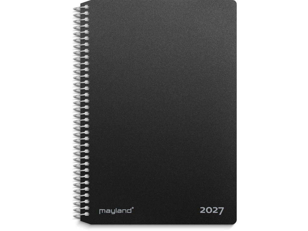 2-dages-kalender sort PP-plast 2027