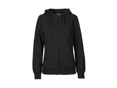 Dame Hættetrøje m/lynlås Neutral O83301 sort