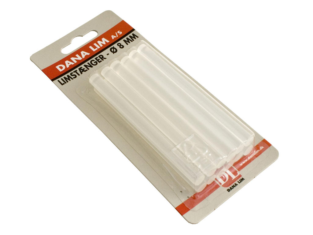 Limstænger til Dana limpistol Ø8mm
14 stk.