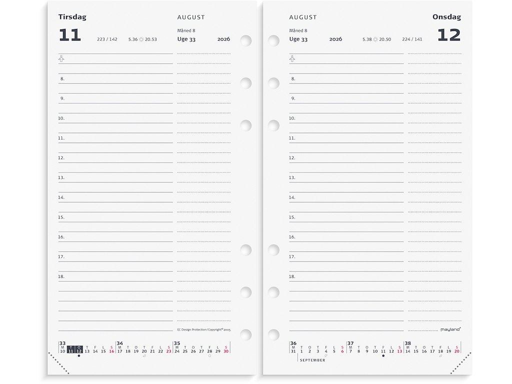 System PP dagkalender REFILL 2026